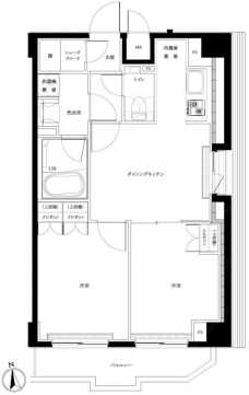 ルーブル練馬伍番館の間取り図