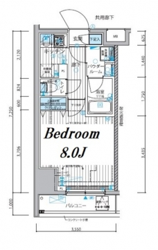 メインステージ新御徒町の間取り図