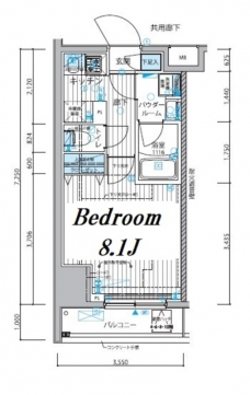 メインステージ新御徒町の間取り図
