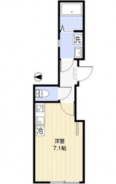 グロリア小岩の間取り図