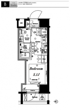 アクサス渋谷初台の間取り図