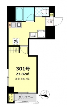 ライオンズマンション渋谷の間取り図