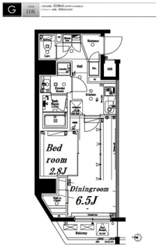 アクサス渋谷初台の間取り図