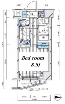 メインステージ板橋EASTの間取り図