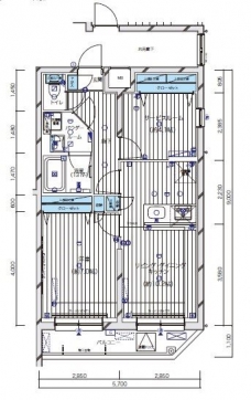 メインステージ新宿中井の間取り図