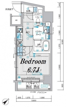 メインステージ押上Vの間取り図