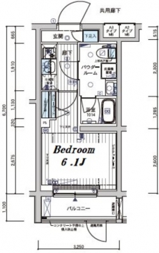 メインステージ不動前IIの間取り図