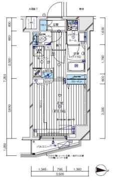 メインステージ板橋EASTの間取り図
