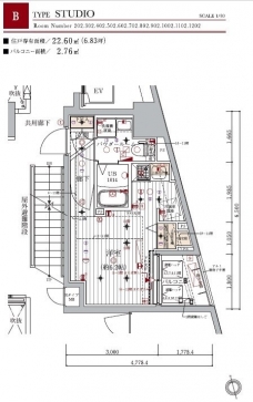 メインステージ北千住IIの間取り図