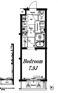 アクサス蒲田南の間取り図