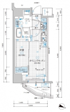 メインステージ上石神井の間取り図