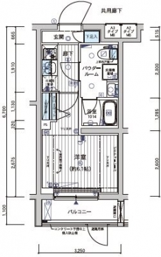 メインステージ不動前IIの間取り図