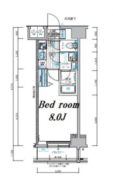 メインステージ入谷IIの間取り図
