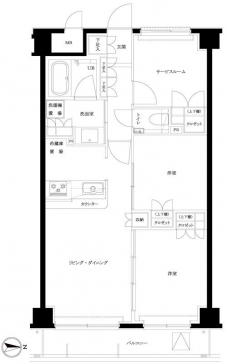 エルデンシア南大泉の間取り図