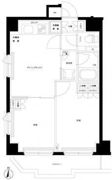 ルーブル両国弐番館の間取り図