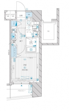 メインステージ八幡山の間取り図