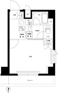 ルーブル両国弐番館の間取り図