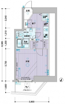 メインステージ板橋志村の間取り図