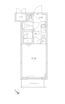 ルーブル西五反田の間取り図