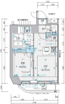 メインステージ入谷IIIの間取り図