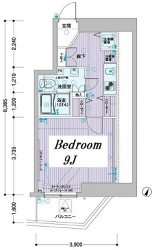 メインステージ板橋志村の間取り図
