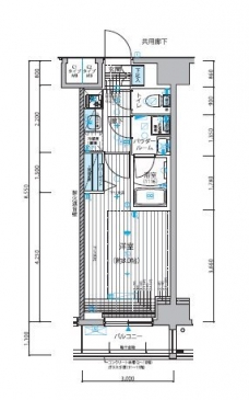 メインステージ入谷IIの間取り図