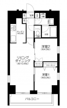 アークマーク蔵前の間取り図