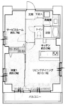 メインステージ蔵前IIの間取り図