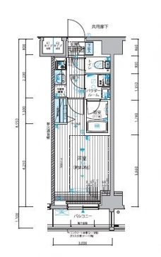 メインステージ入谷IIの間取り図
