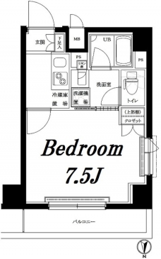 ルーブル両国弐番館の間取り図