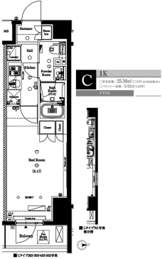 アクサス中野大和町の間取り図