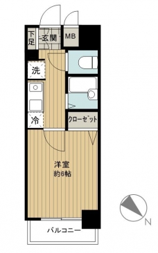 メインステージ巣鴨の間取り図