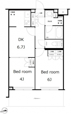 ルーブル大森西の間取り図