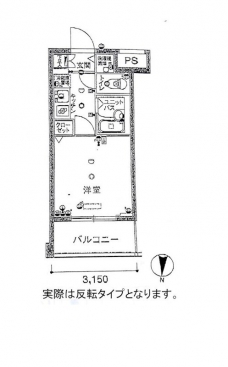 スカイコート大森第5の間取り図