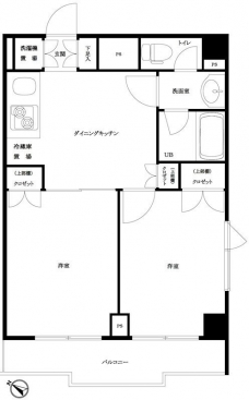 ルーブル大森山王弐番館の間取り図