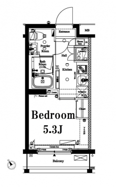 アークマーク目黒不動前の間取り図