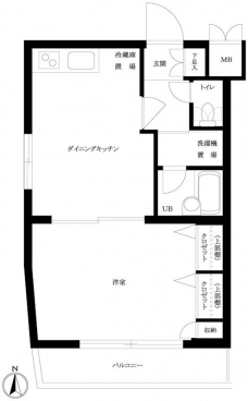 ルーブル西荻窪の間取り図