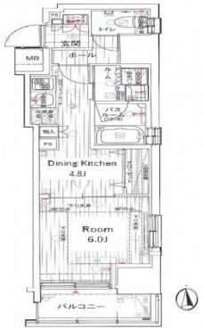 エステムプラザ芝公園の間取り図
