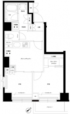 ルーブル目黒不動前の間取り図