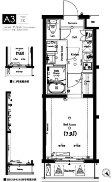 アクサス蒲田南の間取り図