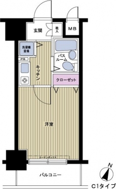 フェニックス笹塚壱番館の間取り図