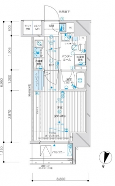 メインステージ九段下の間取り図