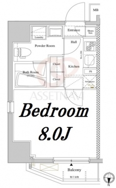 アクサス錦糸町の間取り図