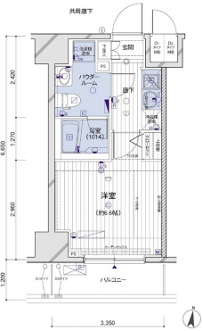 メインステージ両国駅前の間取り図