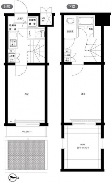 ルーブル早稲田六番館の間取り図