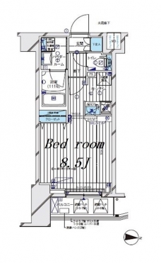 メインステージ板橋EASTの間取り図