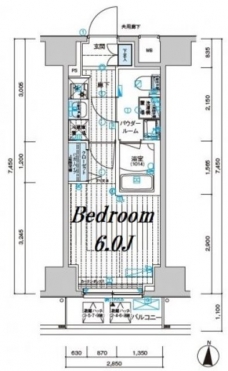 メインステージ千住中居町の間取り図