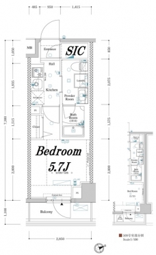 アクサスレジデンス目黒東の間取り図