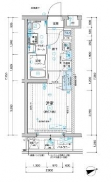 メインステージ立川IIIの間取り図