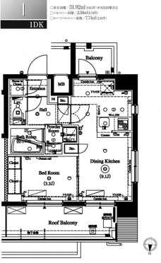 アクサス錦糸町の間取り図